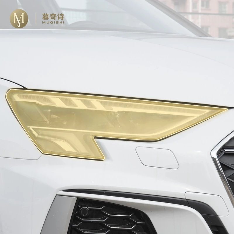 

MUQSHI Pre cutting Car Exterior Headlights PPF transparent protective film TPU scratch resistant film For Audi A3 8Y 2020-2024