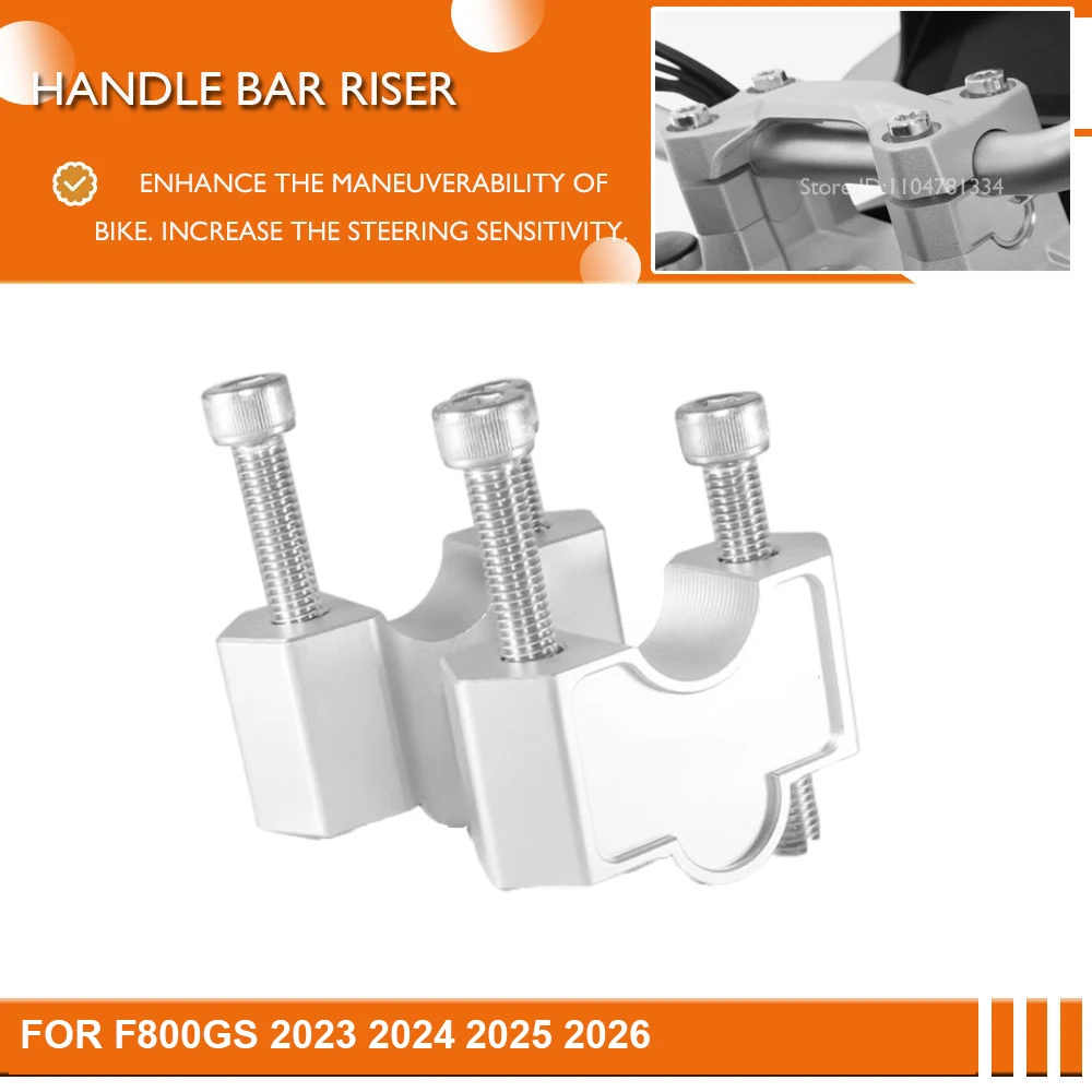 Motorcycle Handlebar Riser For F800GS GS800 F 800 GS 2023 2024 2025 2026 Handle Bar Rises Drag Mount Clamp Lifter Extend Adapter