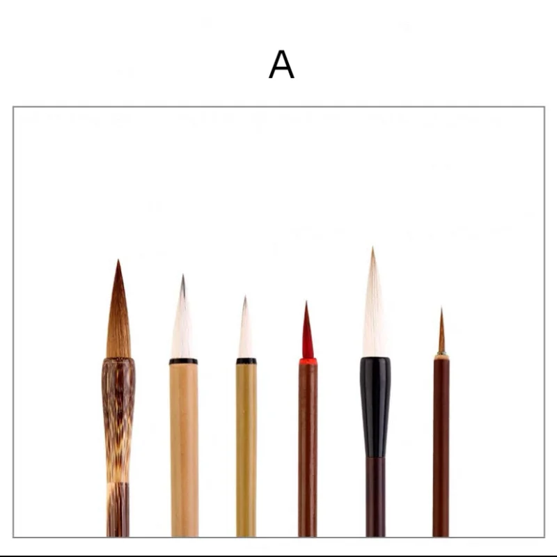 Weasel Hair Wool Hair Lake Brush Chinese Calligraphy Painting Brush Multiple Brush Clerical Script Regular Script Cursive Script