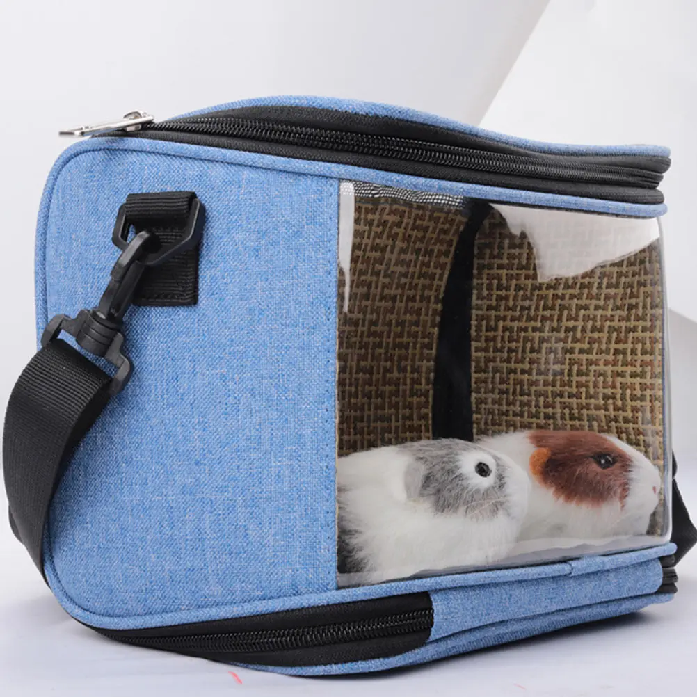 

Pet Outdoor Pet Chinchilla Bag Outdoor Case Durable Hamster Carrier Bag Clear Window Small Animal Cage Storage