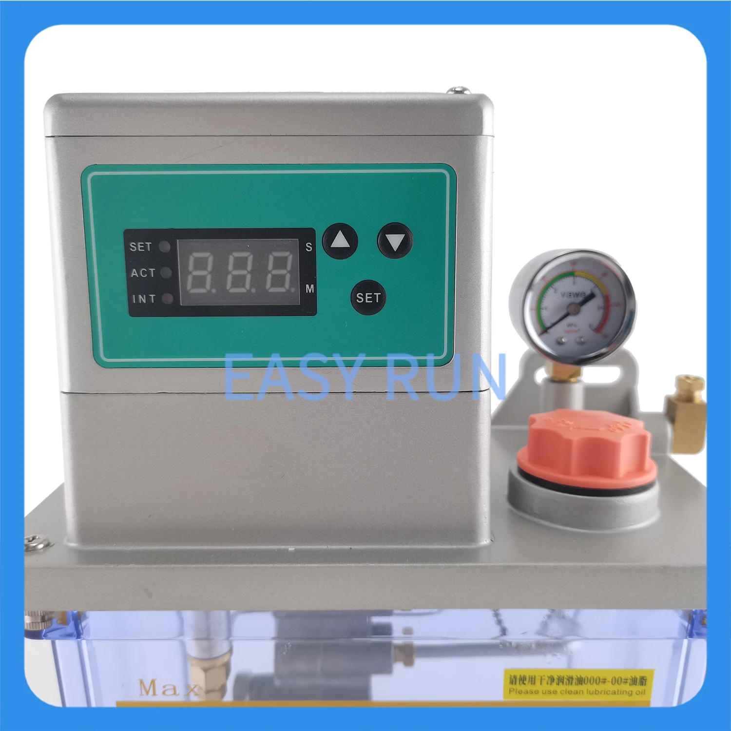 2L CNC Fully Automatic Lubrication Pump PLC Electric Oil Pump 220V  Grease 46#~00# Injector For Injection Machine