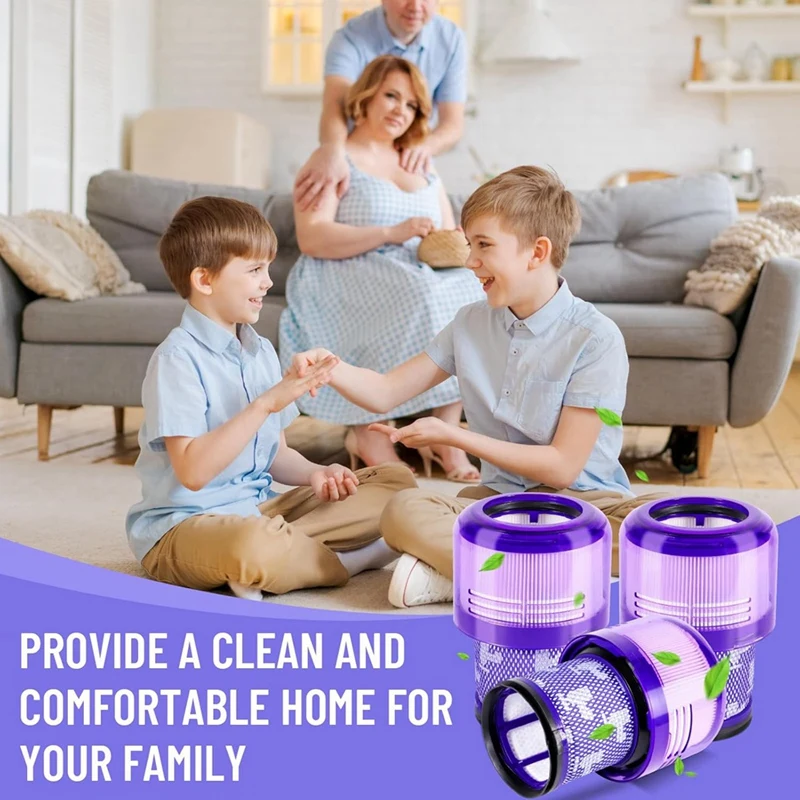 Vacuum Filters For Dyson V11 V15 SV14, SV17, SV22, Washable And Reusable, Dy-970013-02 & 97001302, Filter Replacement