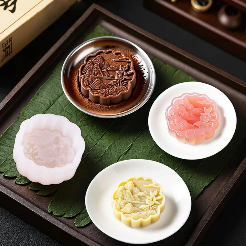 Molde de silicona para pastel de almendras y ñame, bricolaje, horno, pasta de frijol libre, pastel, pudín de Chocolate, Blancmange, postre, cocina, molde para hornear