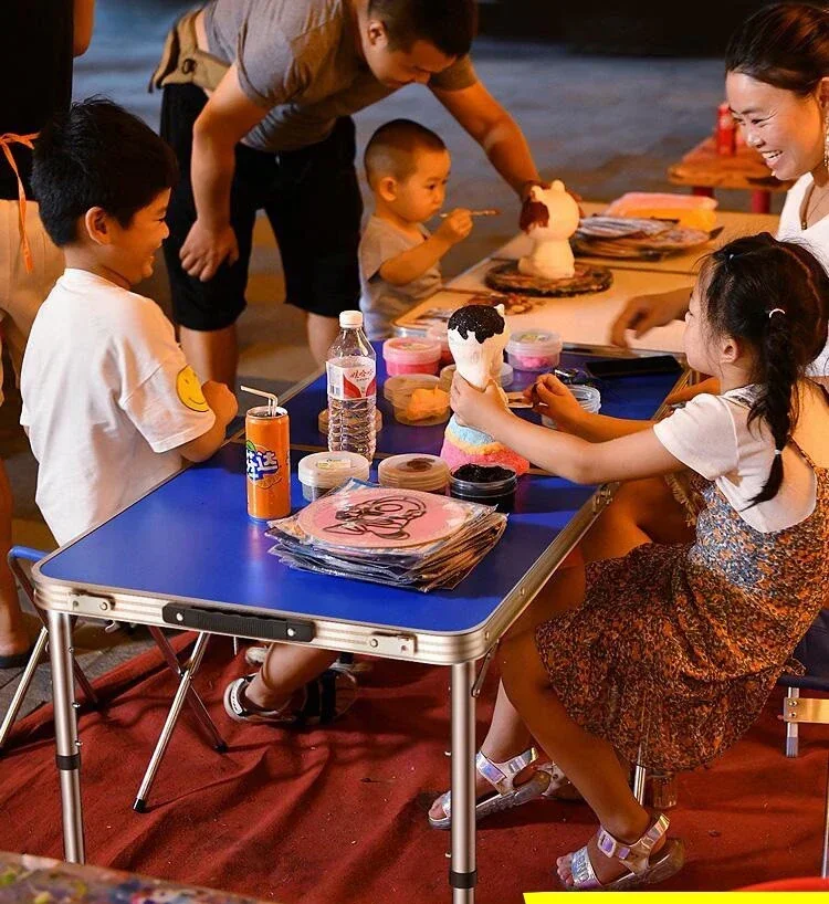 

Cheap And Fine Foldable Table Outdoor Night Market Stall Promotion Industry Foldable Dining And Chair Portable Home Promotion