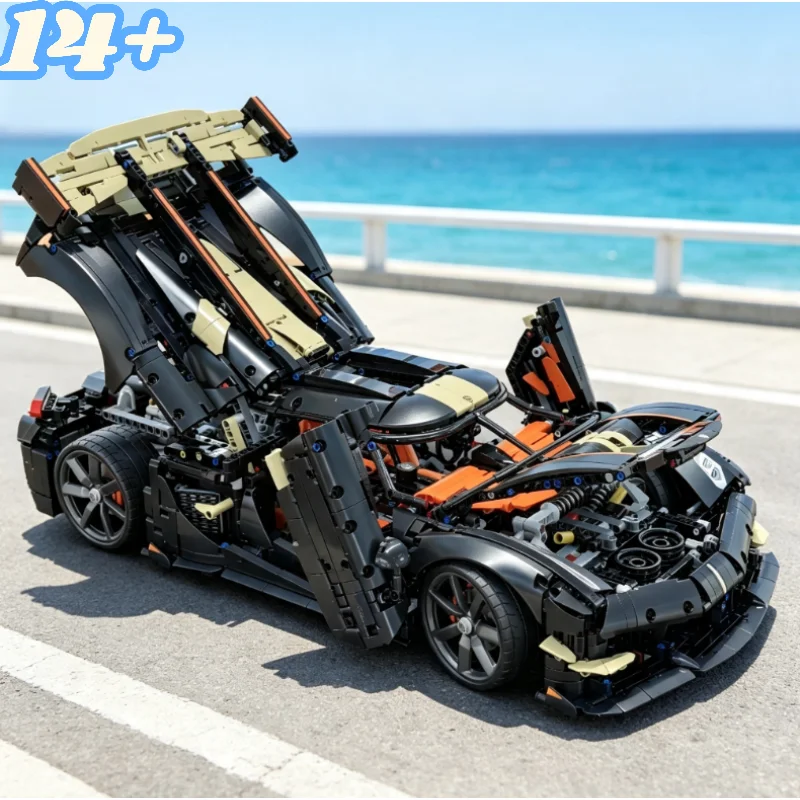 Megacar Supercar Sports Car Vehicle 4104pcs In Stock Building Blocks Assembly Display Model Collector Edition Decor Gifts Adults
