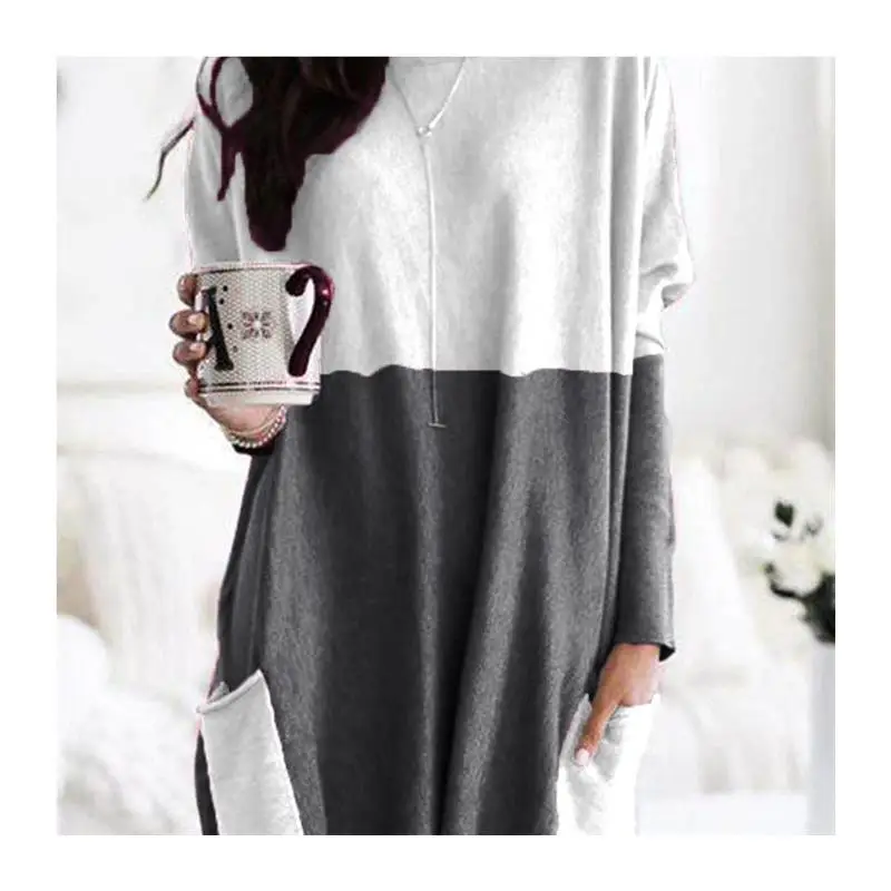   Otoño largo Sve Casual ket camiseta Tops Street Sle Slim Fit V-Ne mujeres Faion Tops europeos y americanos