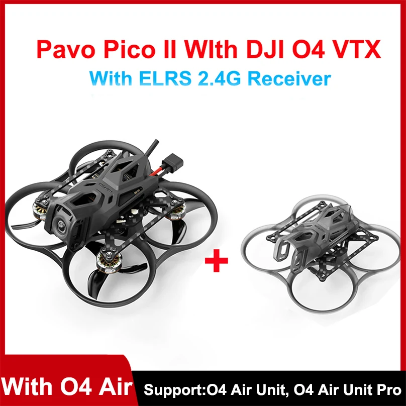 BETAFPV 파보 피코 II BWhoop RC FPV 드론 O4 에어 유닛 카메라 HD VTX F4 2-3S 20A AIO 플라이트 컨트롤러 ELRS 2.4G 리시버 포함