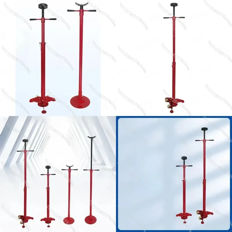 3/4 Ton Under Hoist Stand Pole Lifter with Triangular Base Heavy Duty Auto Repair Support Equipment Security Bracket