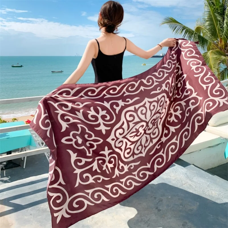 23 style 90x180cm podróżna plaża Pareo osłona przeciwsłoneczna kobiety duża sukienka Bikini kąpielowy brazylijskie stroje kąpielowe szalik Sarong