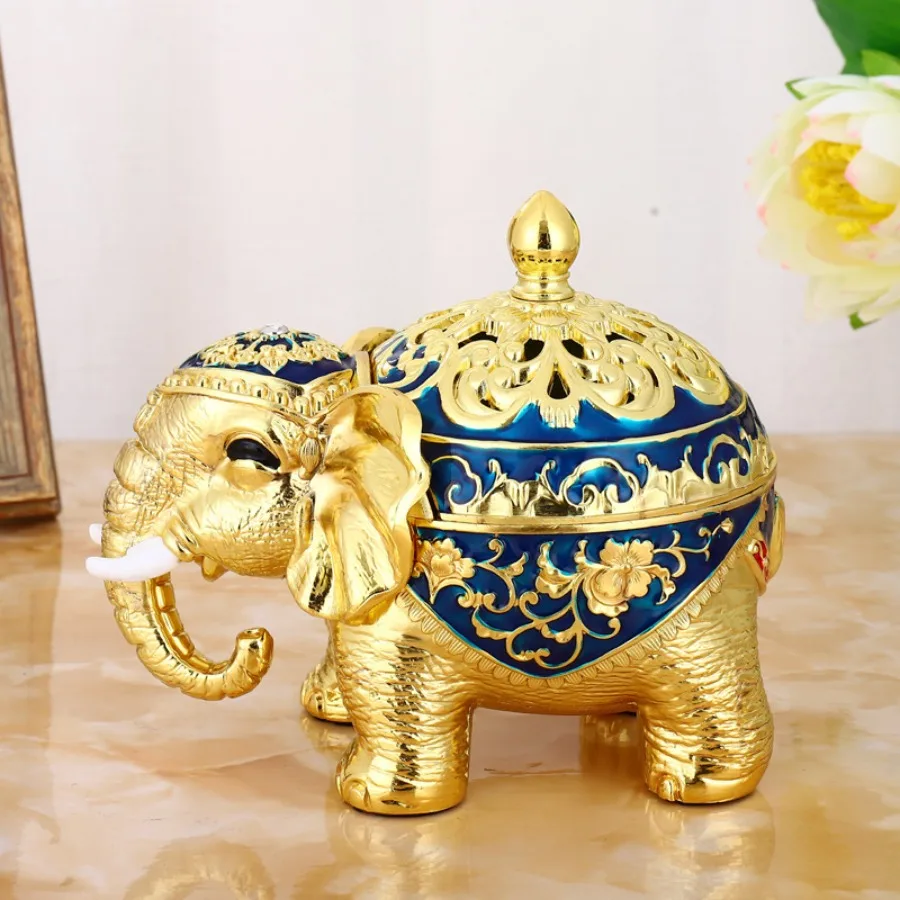 Mosquito Repellent Incense Burner Elephant Censer Accessories Gifts Mold Burners Holder New Goods Backflow Ancient Wood Censers