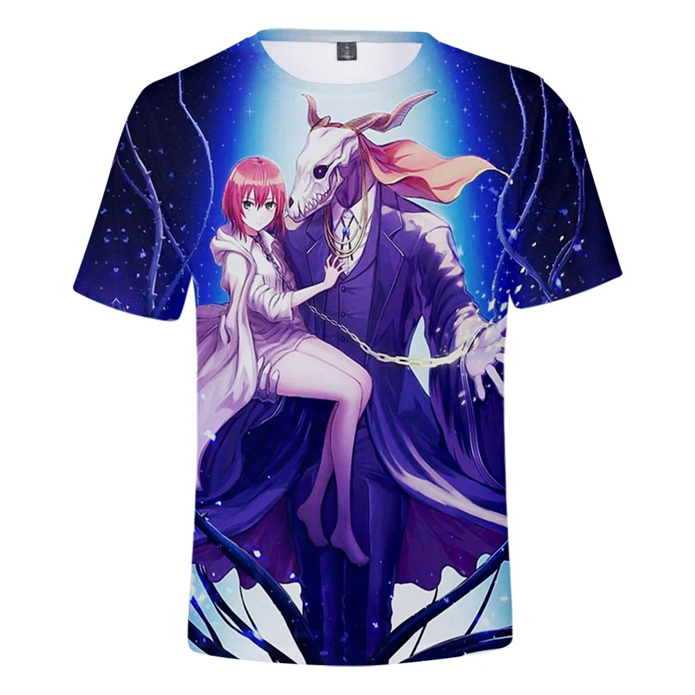 The Ancient Magus Bride 3D Printed T-shirts Women/Men Kawaii Summer Short Sleeve Tshirts Anime Casual Streetwear Kids Clothes