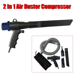 2 In 1 Air Duster Compressor Pneumatic Tools Kit Dual-purpose Pneumatic Air Vacuum Dust Suction Blower Gun Vacuum Cleaning Tool