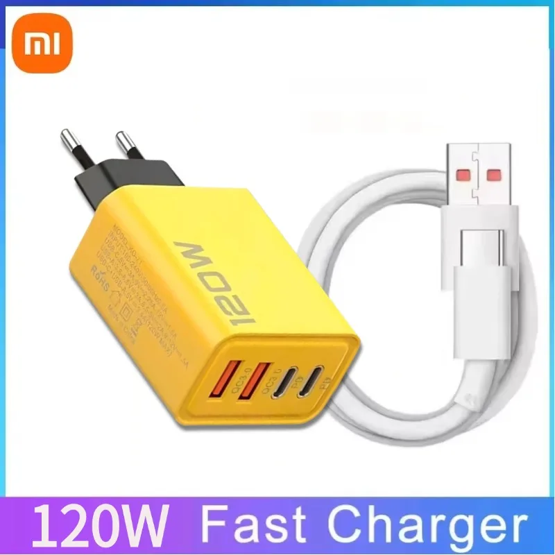 120w Charger Xiaomi eu Turbo Charge Original type C cable For Xiaomi 11 13 redmi note 9 pro POCO X3 nfc Mi 10 9 note 10 10X LITE