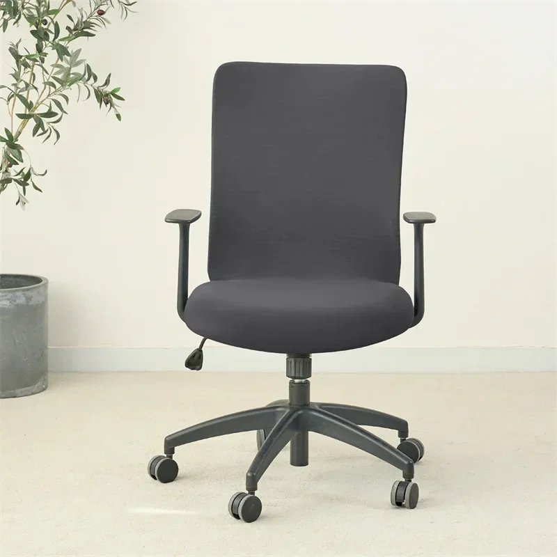 1PC Einfarbig Büro Sessel Abdeckung Stretch Spandex Computer Stuhl Abdeckungen Lift Rotierenden Stuhl Fall Funda Silla Escritorio – Detail 9