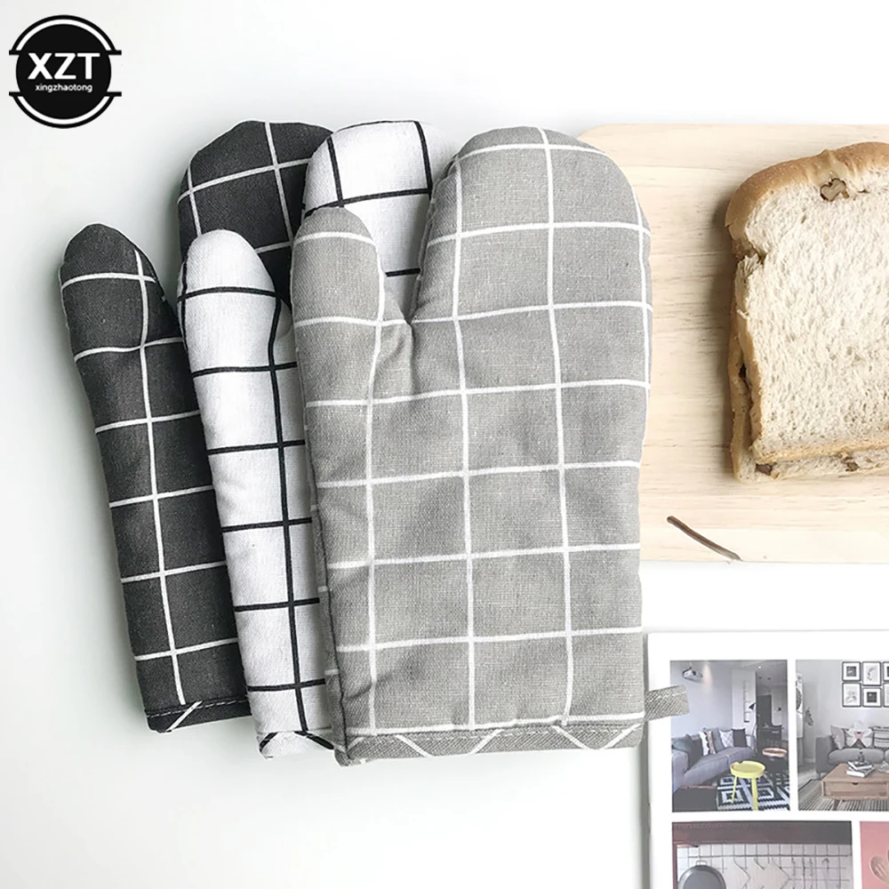 Kitchen Potholders Pad Stove Oven Gloves Set Mitts Heat Resistant Thermal Anti-heat Take Hot Pot Cooking Insulation Gloves