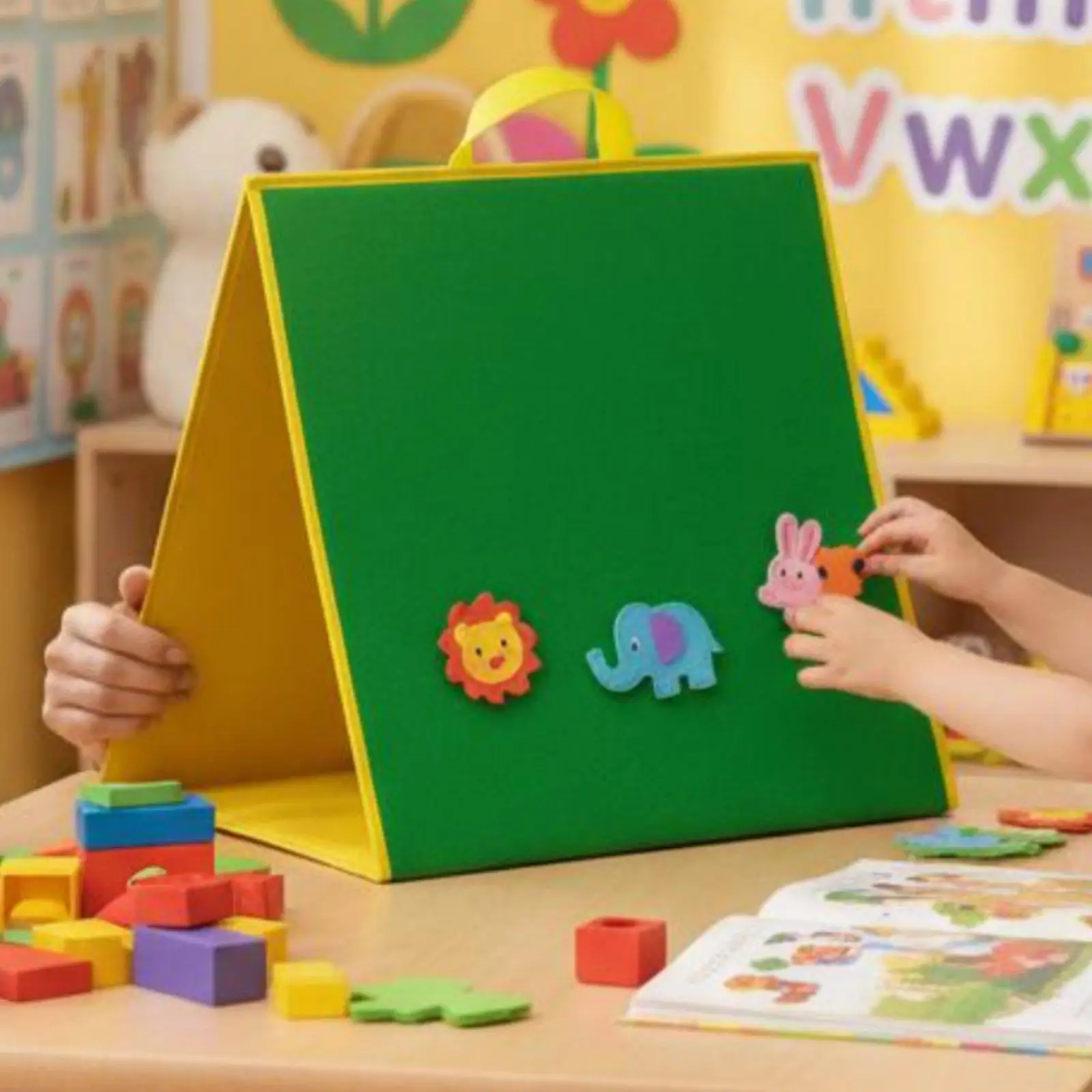 quadro-de-feltro-dupla-face-grande-para-atividades-e-contacao-de-historias-leve-e-portatil-para-criancas-em-idade-pre-escolar