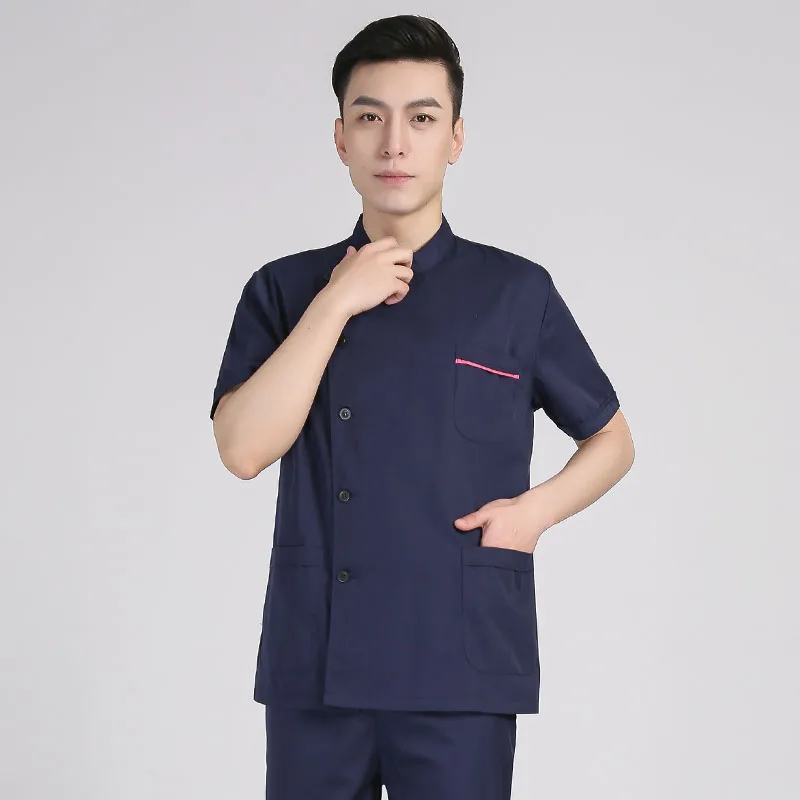Kurzarm-Peelings-Uniform-Set für Herren, Krankenschwester, medizinischer Apotheker, Zahnarzt, Gesundheitswesen, männliche Krankenpflege, Arbeitskleidung