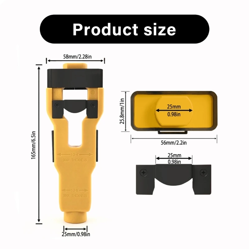 

Sturdy ABS Door Latches Tool for Precise Mortise Work on Various Door Thicknesses