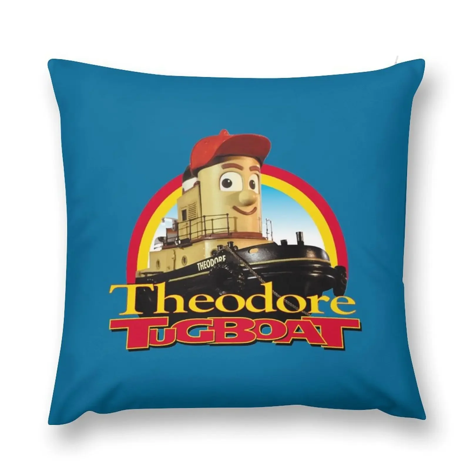 Theodore Tugboat Throw Pillow Cushions Home Decor Sofa Cover pillow