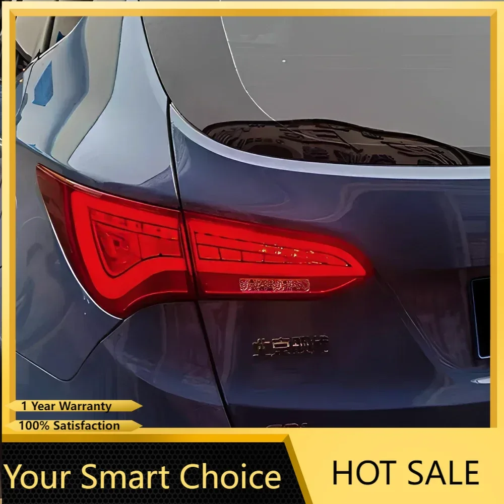 

Модернизированные автомобильные задние фонари в сборе для Hyundai Santafe ix45 2013-2016, светодиодные автоматические задние фонари, мигающий сигнальный светильник, аксессуары