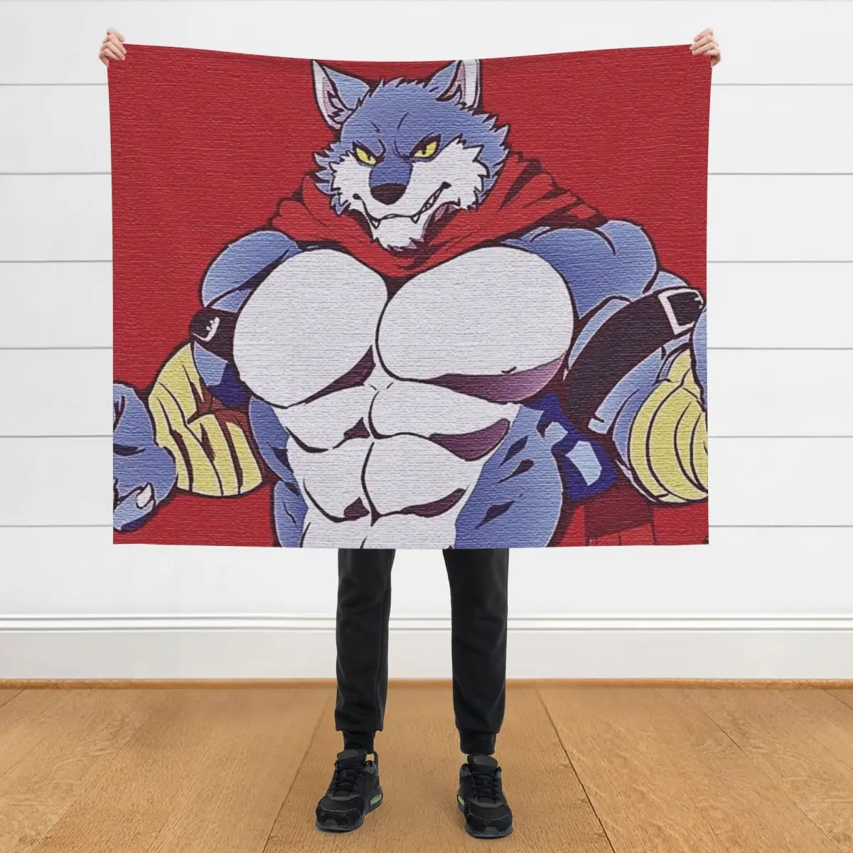 

Furry bara wolf Throw Blanket Thermal Heavy Tourist Picnic Blankets