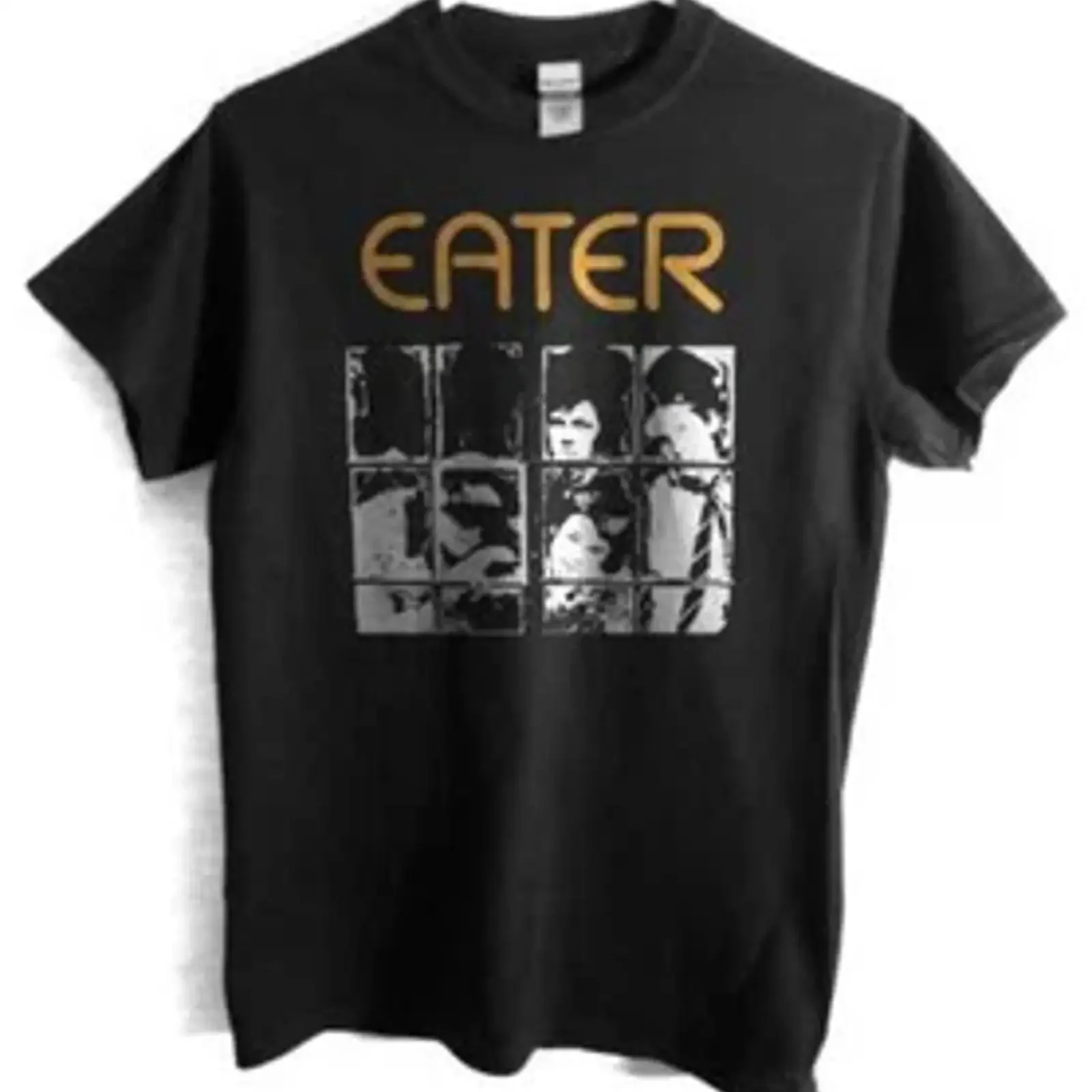 Футболка Eater Band в стиле британского панка: Damned, Lurkers, Sham 69, Buzzcocks. Винтажная, с эффектом потертости, удобная, дышащая, повседневная, эластичная, модная.