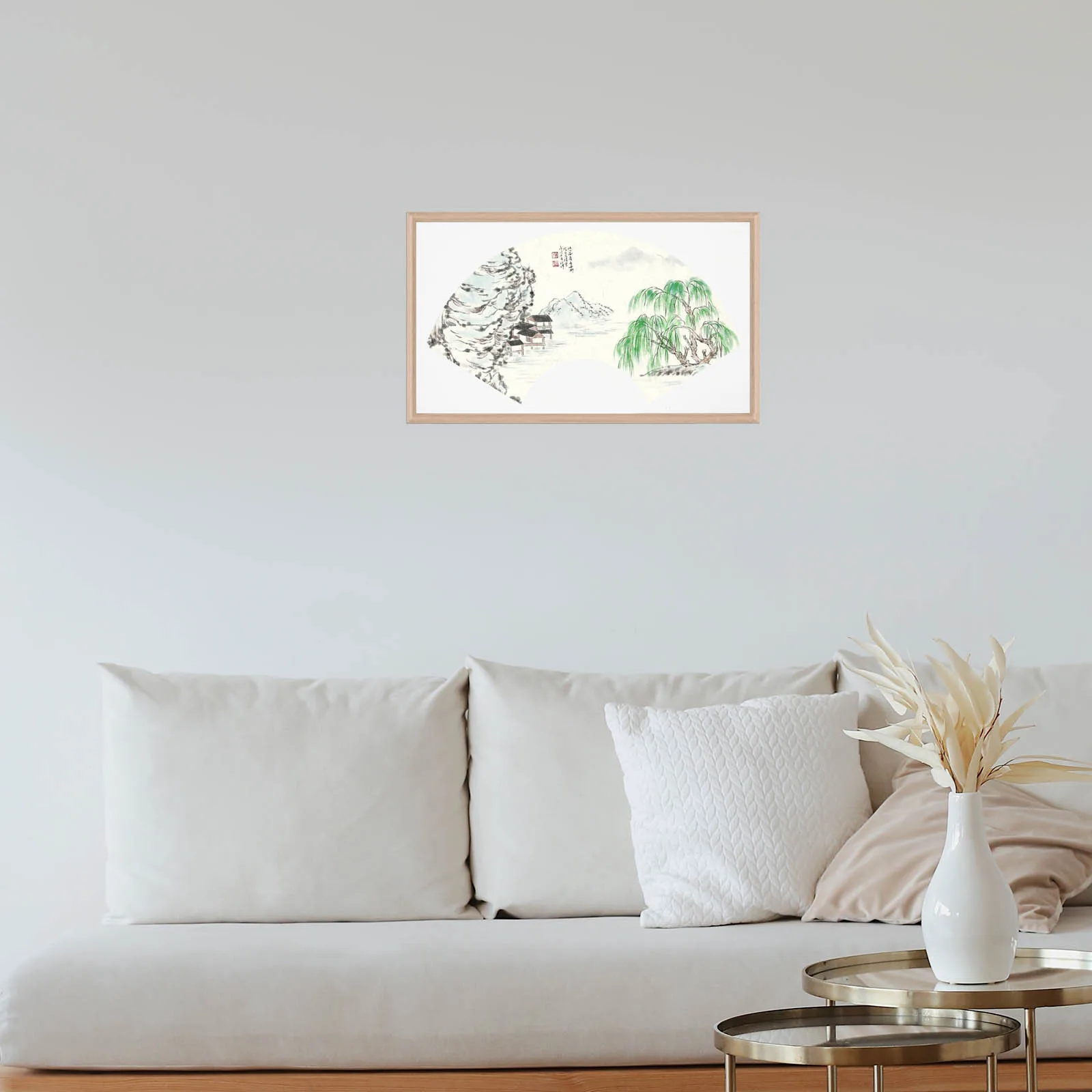 

10Pcs Chinese Fan Shaped Rice Paper 30x50cm Xuan Sheet for Calligraphy Writing Painting Watercolor Paper Chinese Calligraphy