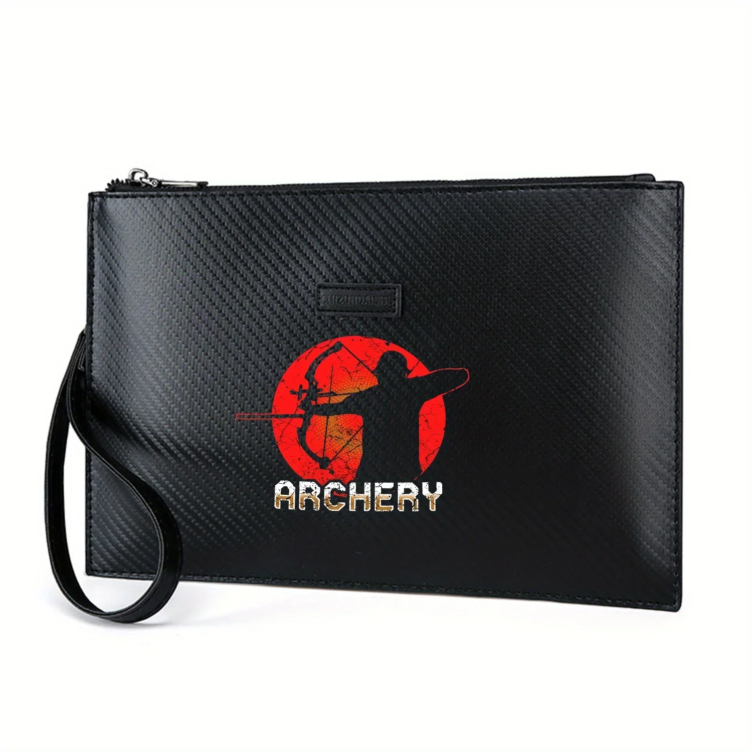 

Archer aiming Bow Target Красный круг Элегантная мужская сумка из искусственной кожи с принтом Модная и практичная для повседневной носки