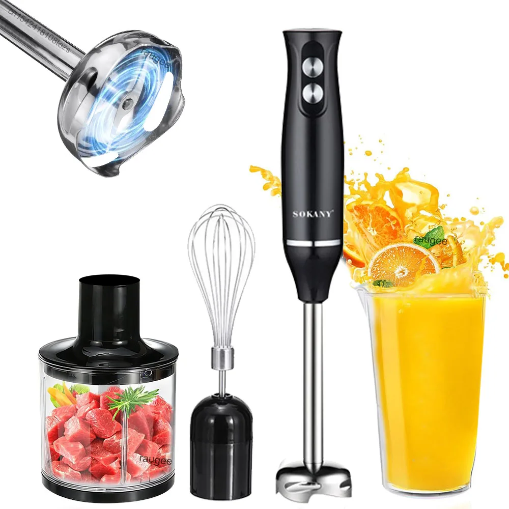 

Многофункциональный кухонный блендер 4-в-1: измельчитель мяса, взбиватель яиц, блендер для овощей, приготовления детского питания и соков, портативный