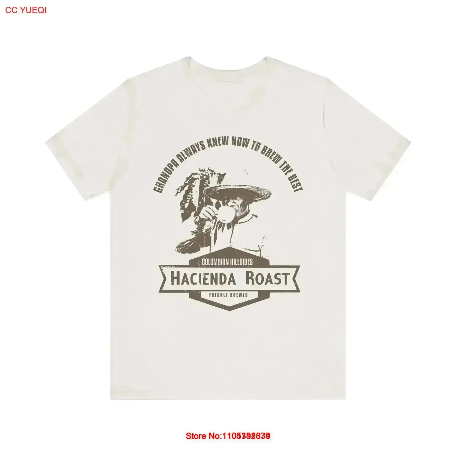 Camiseta Vintage para Amantes del Café Hacienda RoasT para Baristas, Estilo Lavado, Transpirable, para Uso Diario, Elegante y con Aspecto Vintage