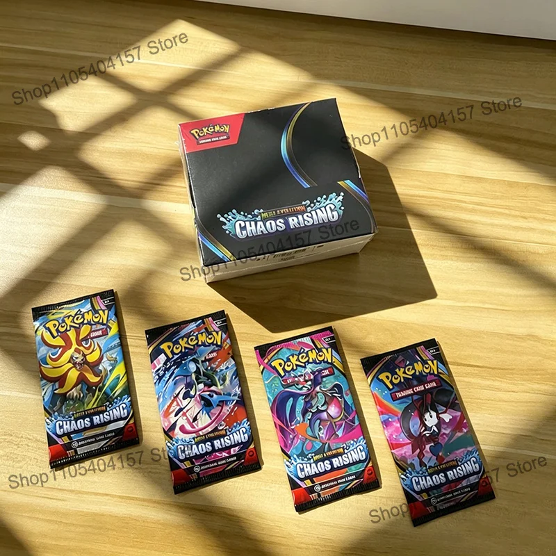 Pokémon Cards TCG Mega Evolution Chaos Rising Booster Packs 360Pcs English Battle Cards Trading Cards Game Collection Toys Gift