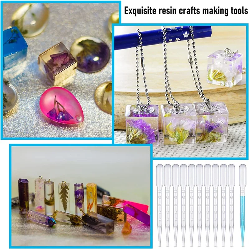 100Pcs 3 Ml Plastic Transfer Pipettes Disposable Calibrated Dropper Pipettes Dropper 6 Inch Droppers For Essential