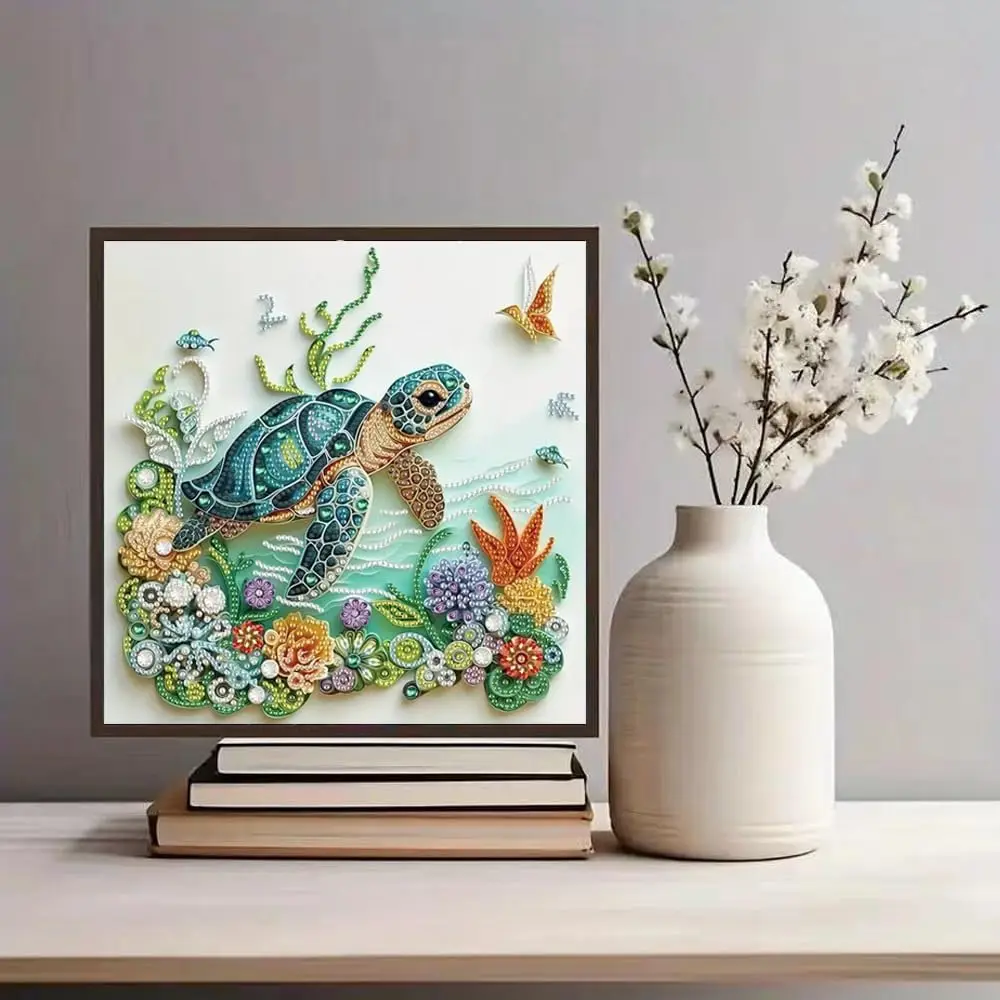 Sea Turtle Animal Diamond Painting Kits for Adults Beginner DIY Special Shape Diamond Art Kits Crafts Kits for Home Wall Deco - view 4