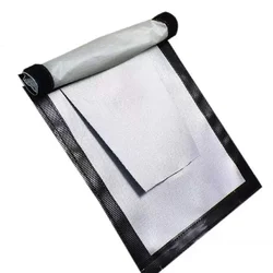 SmiloDon DIY Tent Stove Jack 20*23 Double Layer Tent Stove Jack Kit With Rain Flap Tent Fireproof Glassfiber Cloth Accessories