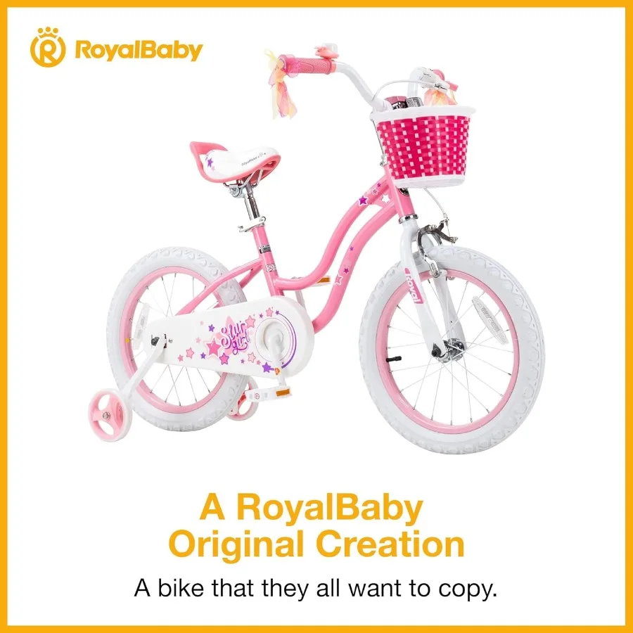 Mädchenfahrrad EZ Bike Stargirl Training Free Balance to Pedal Easy Learning Fahrrad 12-20 Zoll für Kleinkinder Groß im Freien Playgro