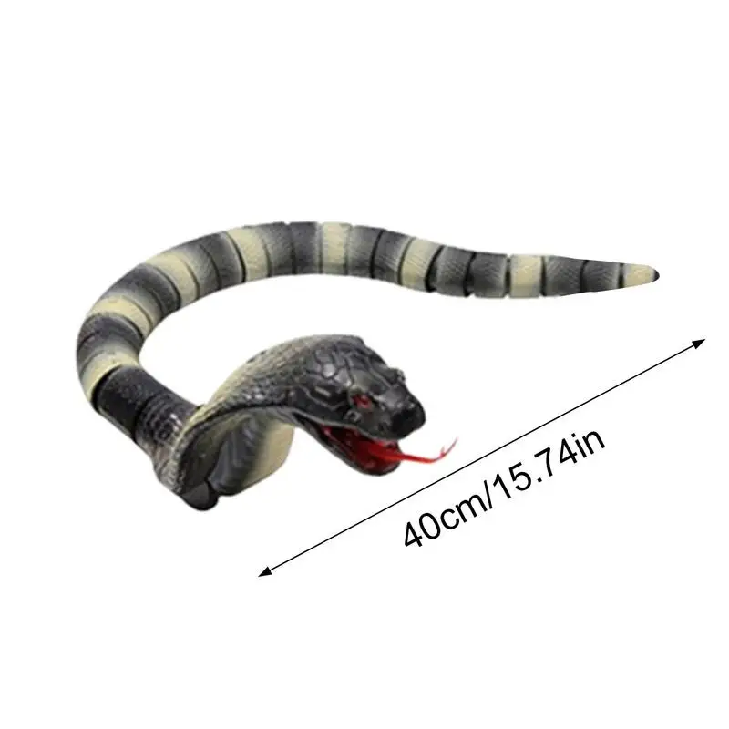 RC Realistic Snakes Tricky Pranks Toy Fake Snake Joke Prank Trick Toy Novelty RC Snake For Traveling Parties Camping Family