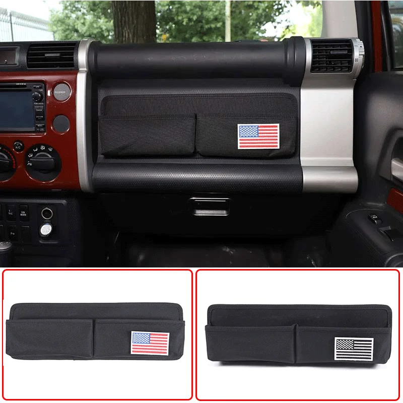 

For 2007-2021 Toyota FJ Cruiser Oxford cloth Black car styling car co-pilot storage bag finishing bag car interior accessories