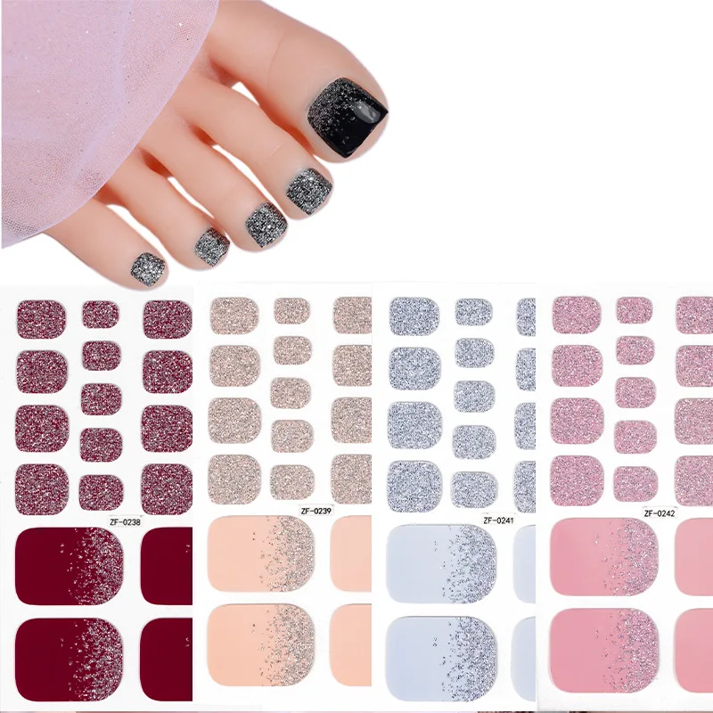 Top Nails New Top Nail Polish Film Toetop Nail Sticker Internet Celebrity Xiaohongshu Top Nail Sticker Solid Color Scallion