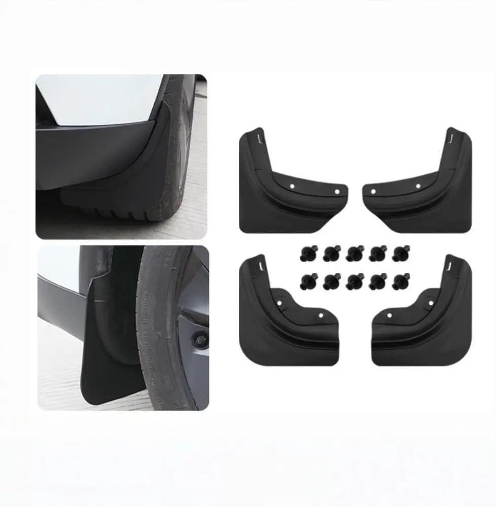 No Drilling/Tape Splash Guards Fenders Mudguards Mudflaps Mud Flaps for Tesla New Model Y 2025 2026 Launch Juniper