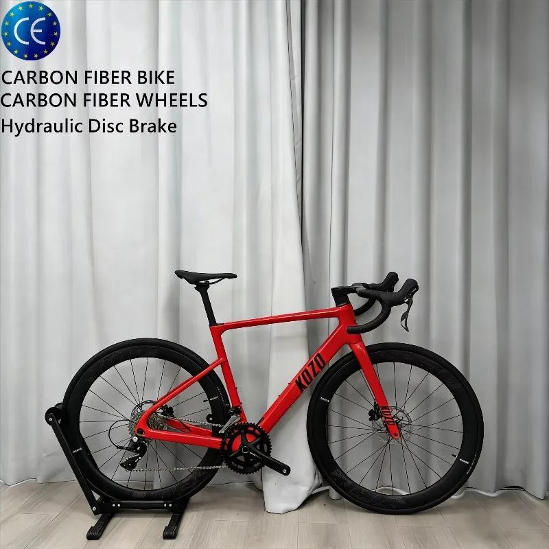 

Карбоновый аэродинамический шоссейный велосипед 24S 700C с гидравлическими дисковыми тормозами для мужчин, женщин и взрослых, для гонок на шоссе и занятий спортом на открытом воздухе