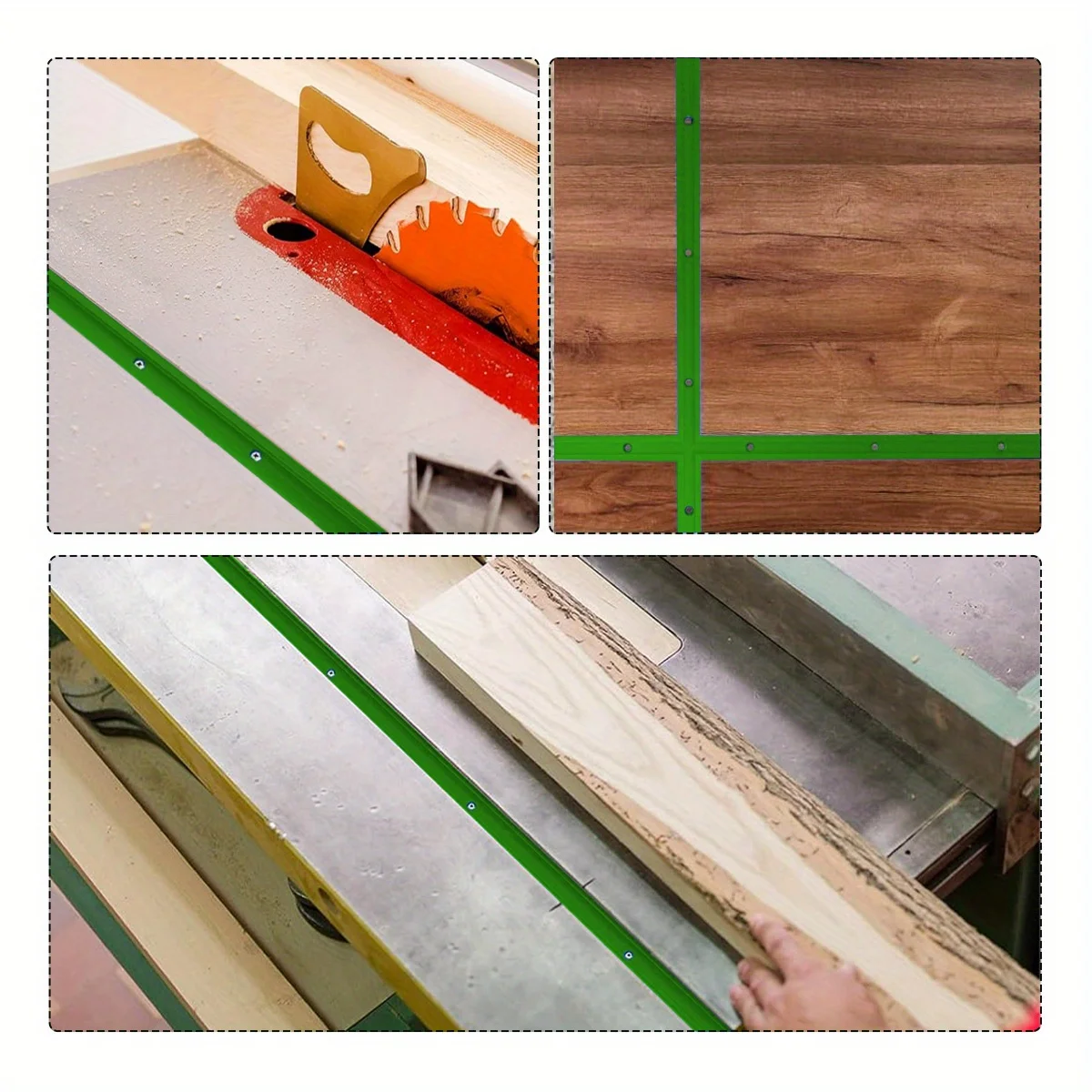 Aluminiumlegierung 2/4 Stück T-Schiene für Holzbearbeitung, T-Nut-Gleitschiene, 19x9,5mm T-Schiene, Vorrichtung für Werkbank, Frästisch, Werkzeug – Detail 9