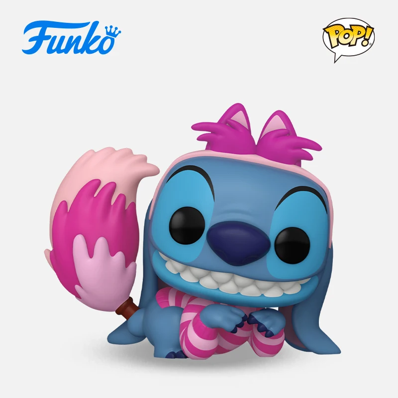 Funko Pop Disney Stitch Action Figures Dressed as the Cheshire Cat from Disney’s Alice in Wonderland Couple Holiday Model Gifts