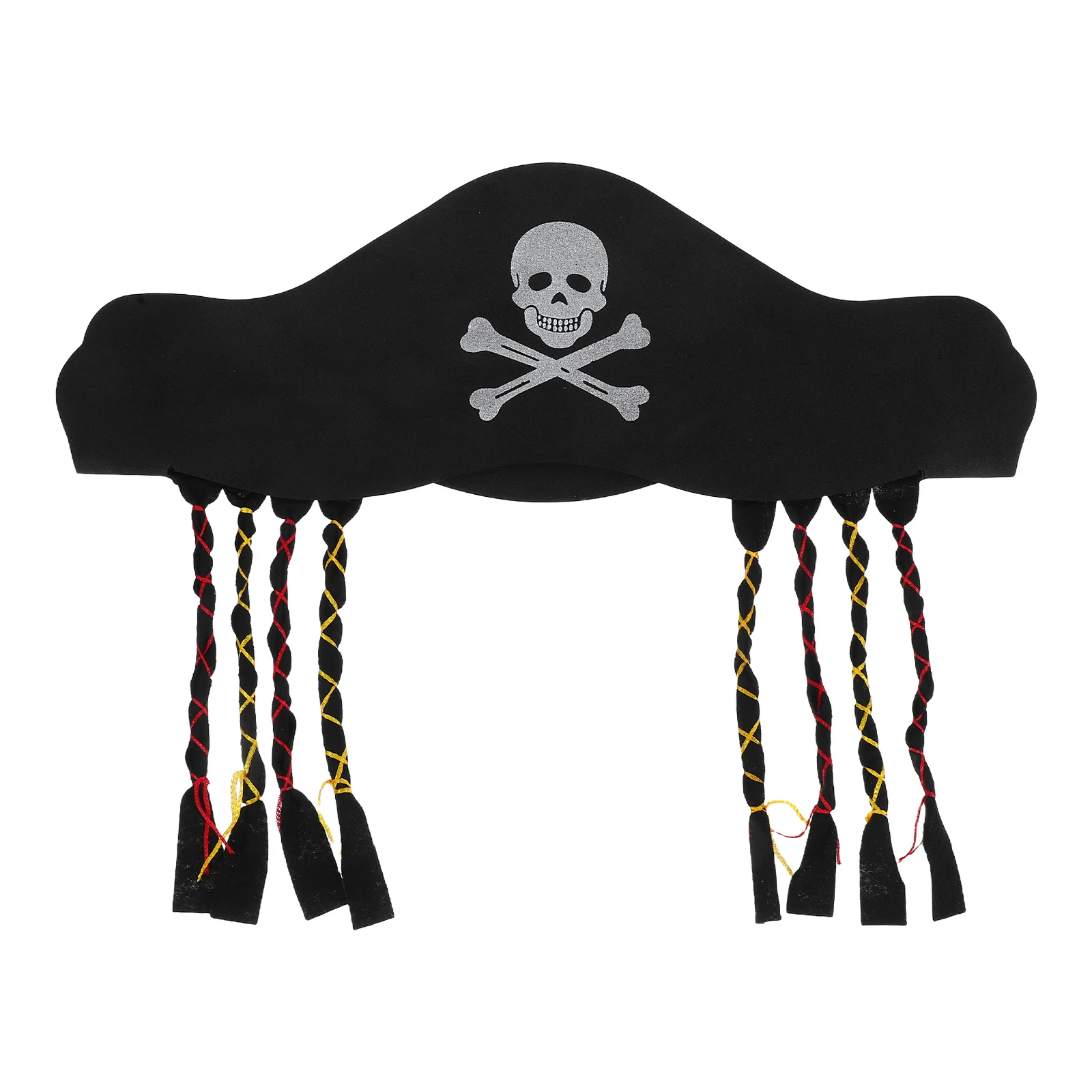 

Pirate Braided Hat Eva Adjustable Fit for Adults Comfortable Halloween Carnival Costume Accessory Role Play Party