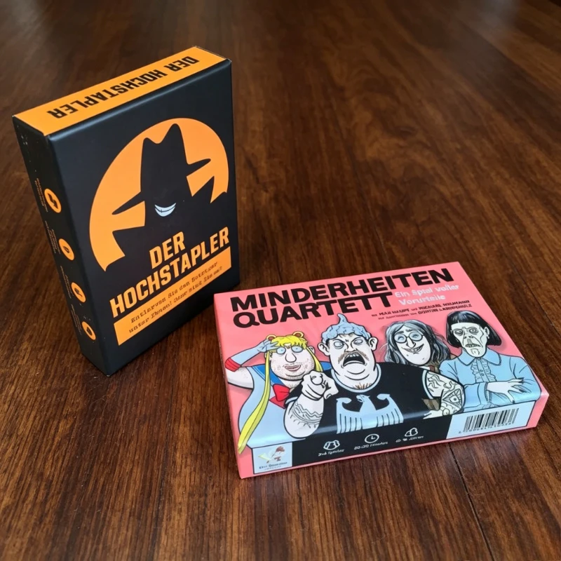 

German Card Game Der Hochstapler / Minderheiten Quartett Card Game Interactive Party & Family Board Games for Adults & Teens