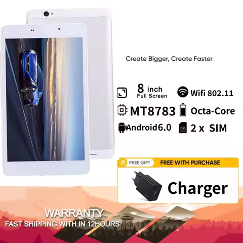 8 INCH 2GB RAM 16GB ROM T8 3G Android 6.0 Phone Call Tablet PC 1920 x 1200 Pixels MT8783- Octa-Core 1.4GHz 2 x&nbsp; SIM&nbsp;Card&nbsp;Slot