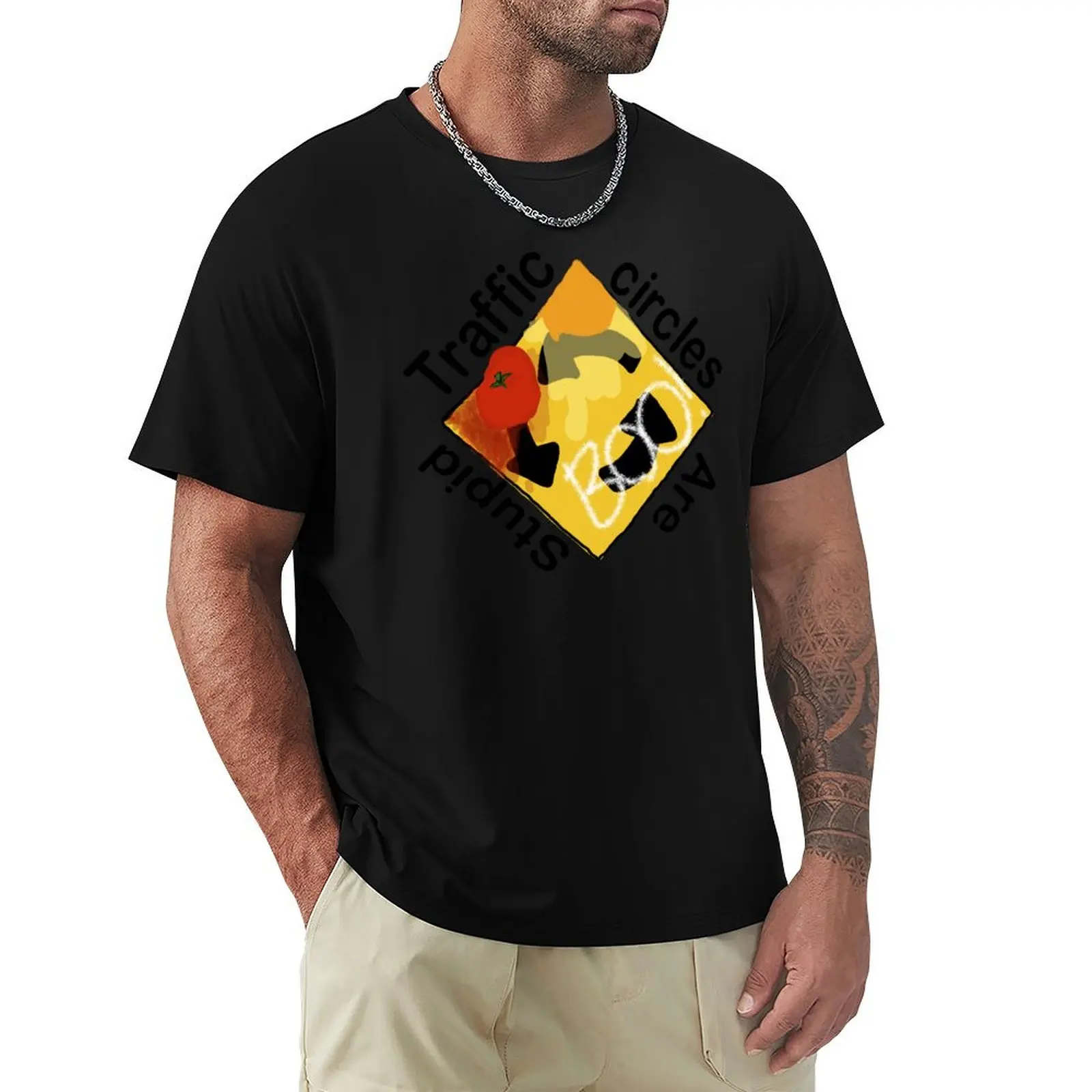 Traffic Circles Are Stupid T-Shirt Lightweight Running Sports T-Shirt