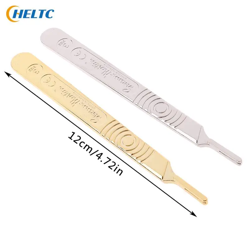 1/2pcs Wood Carving Knife Scalpel Handle Fits Blade Stainless Steel Surgical Hilt / Plastic Surgical Hilt Engraving Hand Tools