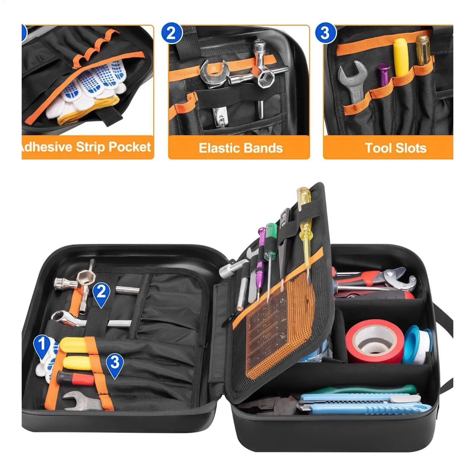 

Tool Bag Waterproof Storage Gardening Tool Pouch For Electricians Carpenters Technicians Mechanics Plumbers Gardeners Welders