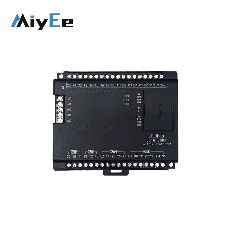 PLC Industrial Programmable Logic Controller Board Transistor Output 32-Bit CPU without/with D114 LED