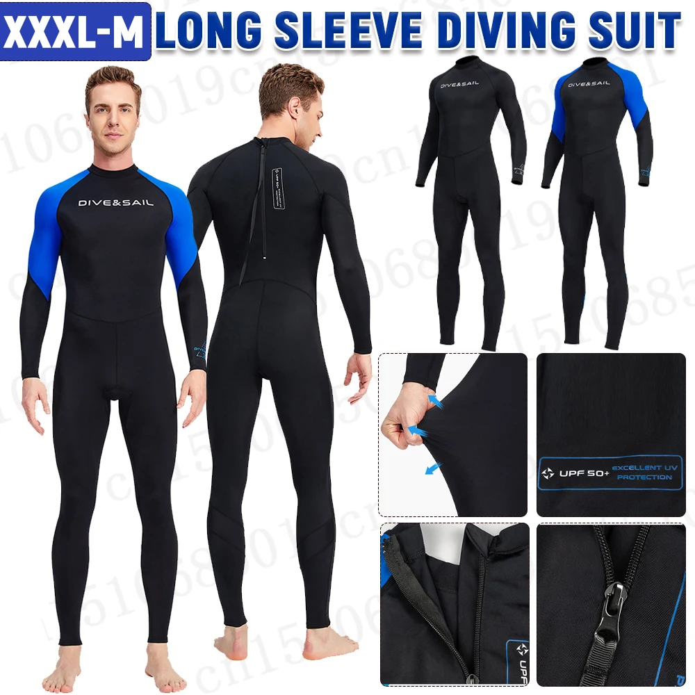 Diving Wetsuit Surf Suit Long Sleeve Men Swimwear Scuba Diving Suit Spearfishing Swimsuits Diving Surfing Clothes